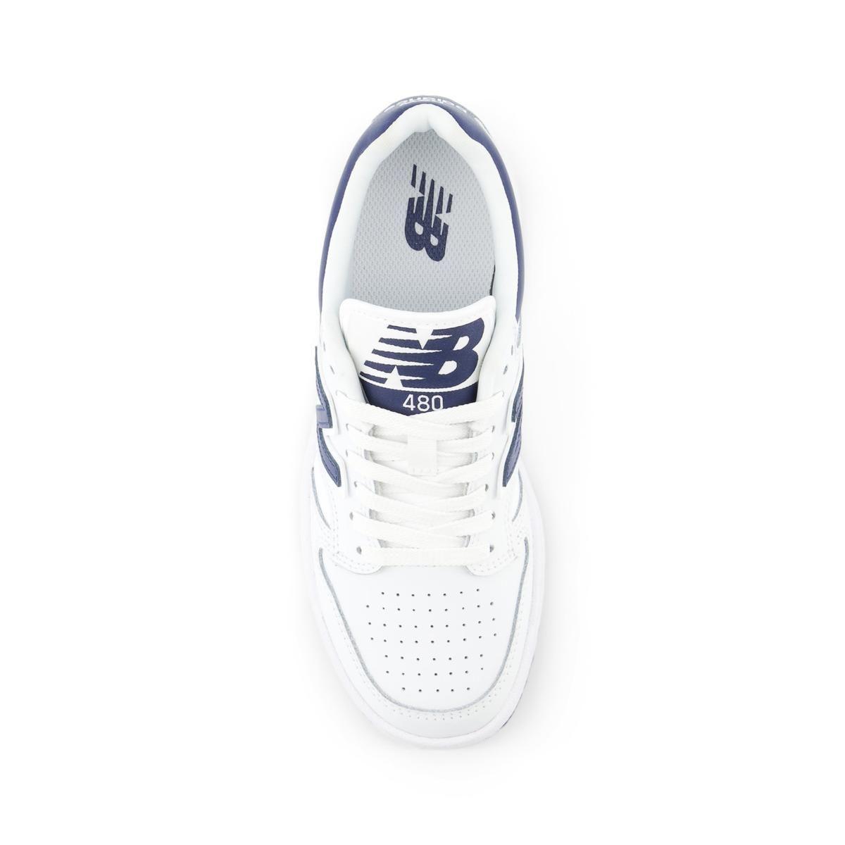 Zapatillas Urbanas Niños New Balance 480 Blanca/Azul-2