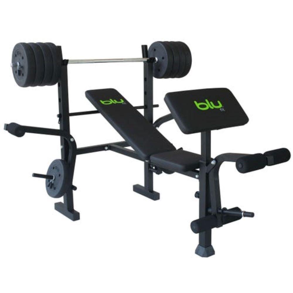 COMBO BANCA BLU FIT 80 LBS - 36,28 KG-0