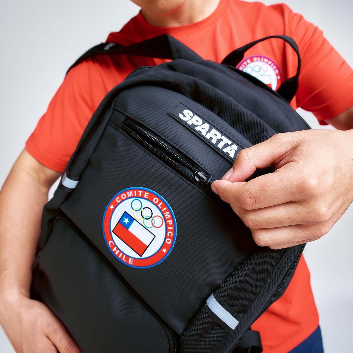 Mochila Entrenamiento Sparta Team Chile Negra-2