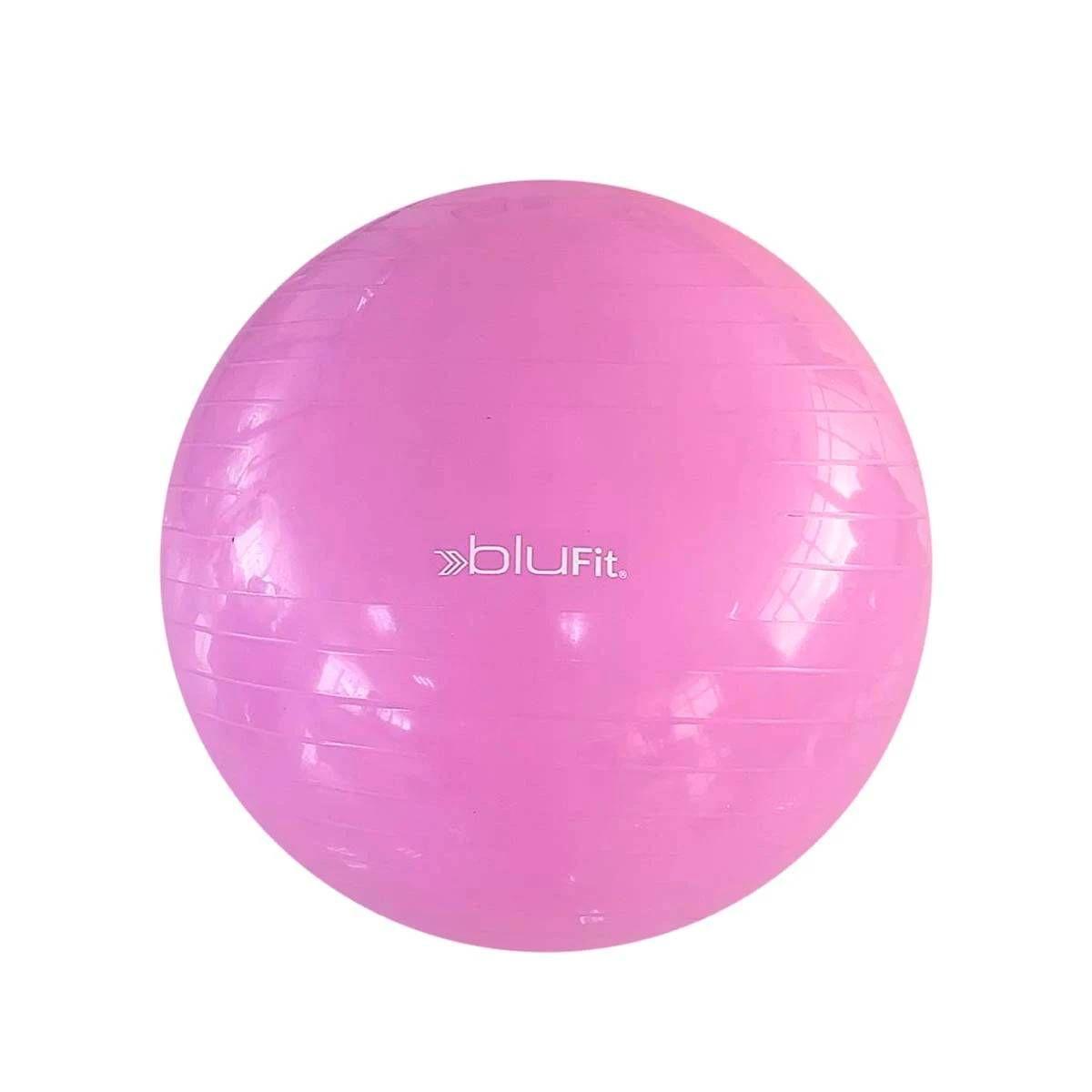 Pelota Fitness Blu Fit Gym Ball 55 cm Rosada-0