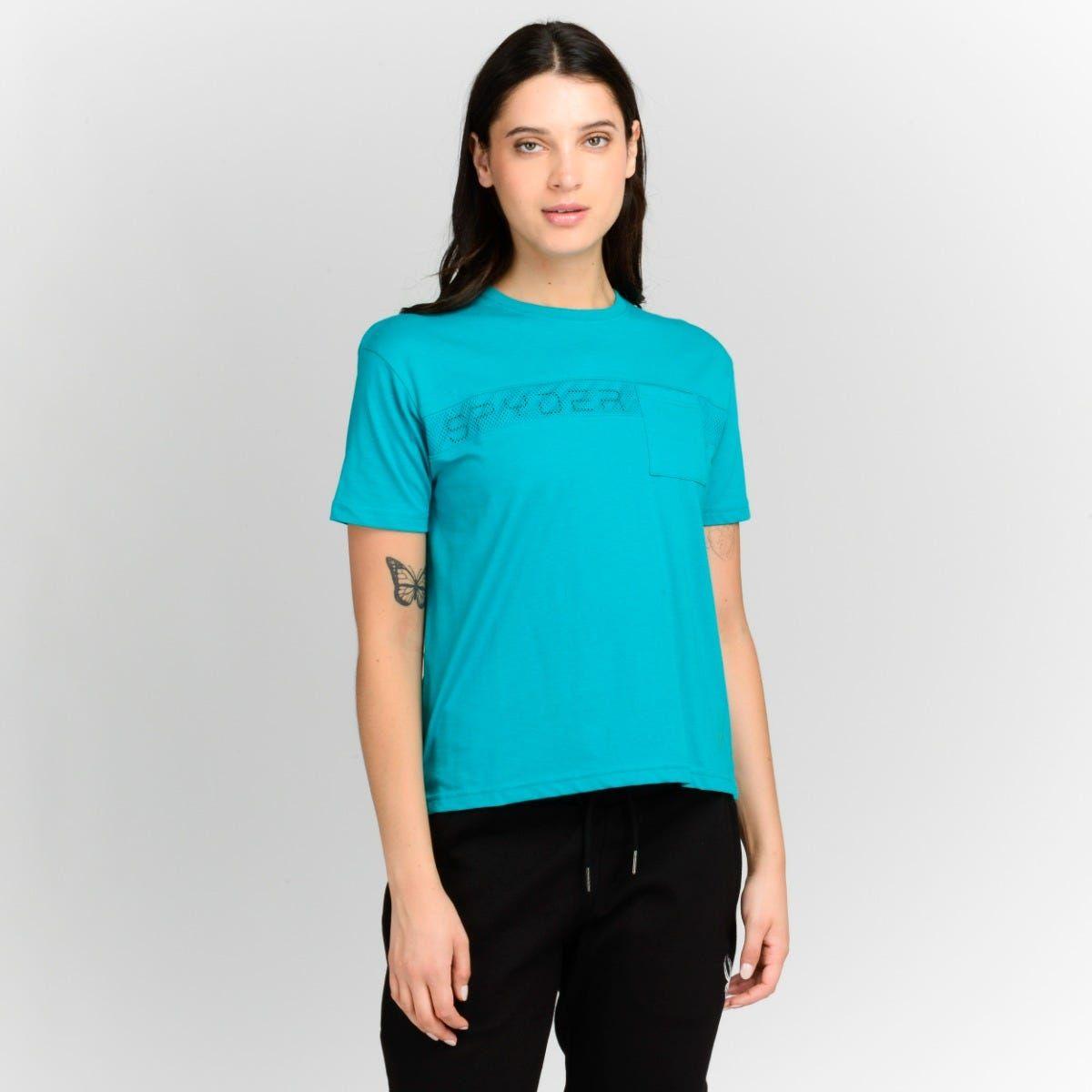 Polera Entrenamiento Mujer Spyder After Ski Turquesa-0