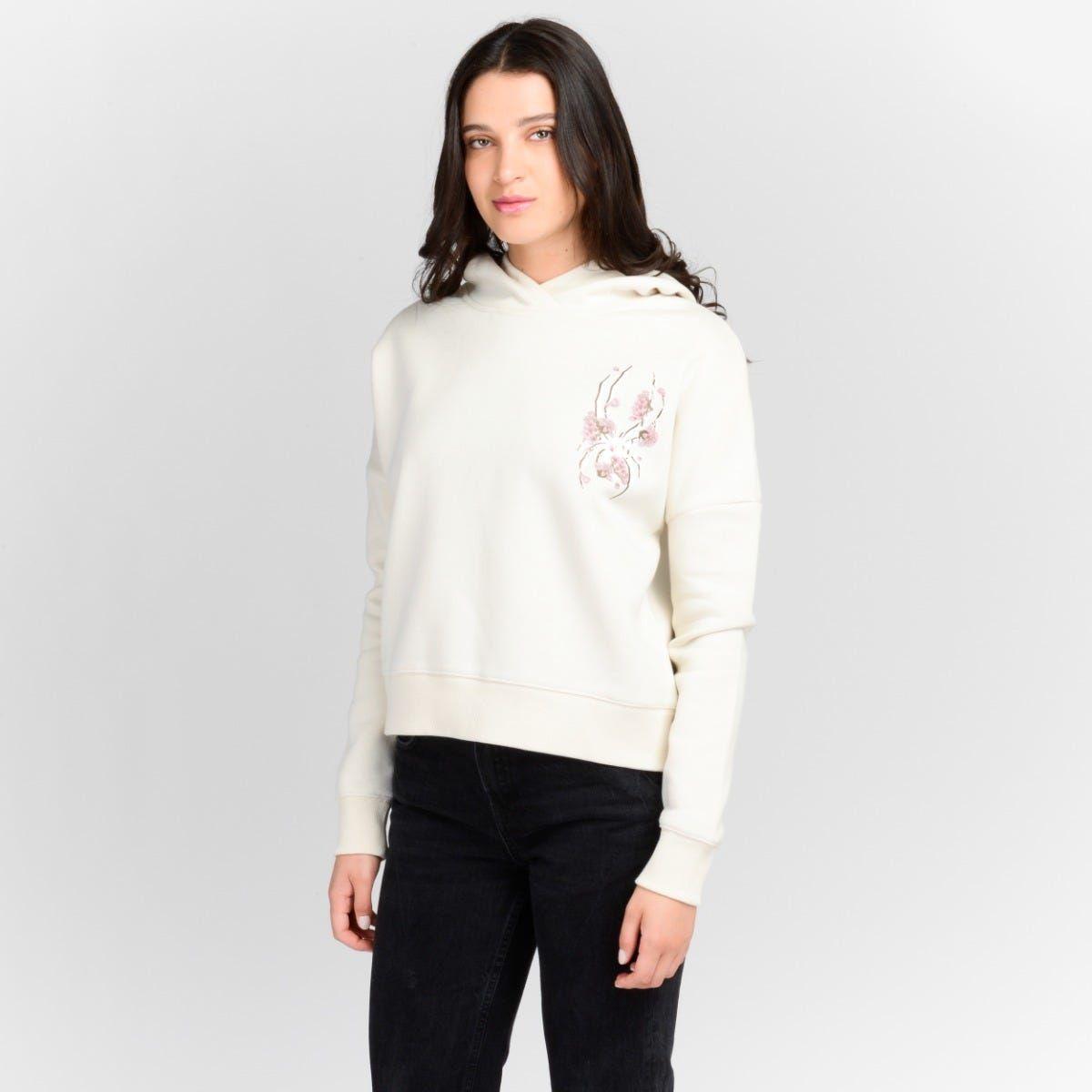Polerón Urbano Mujer Spyder Hoodie Nordic Blanco-1