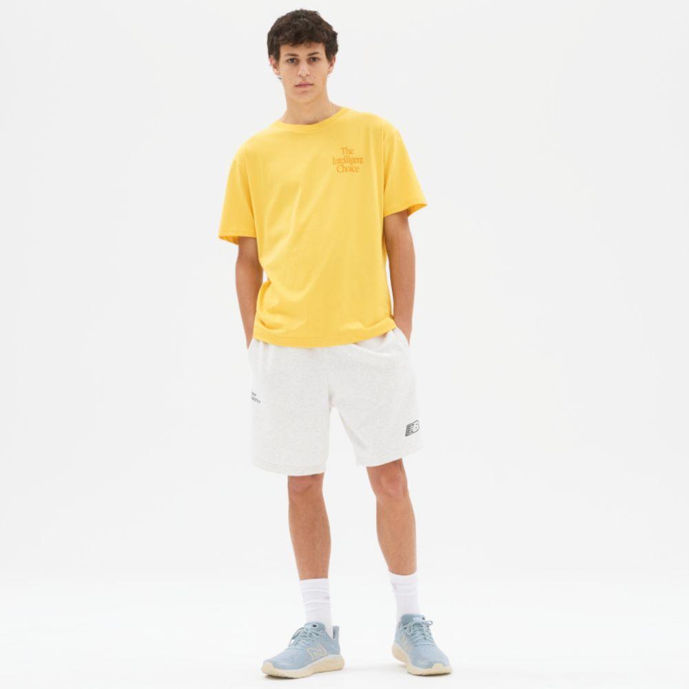 Polera Lifestyle Hombre New Balance Athletics Intelligent Choice Amarilla-3