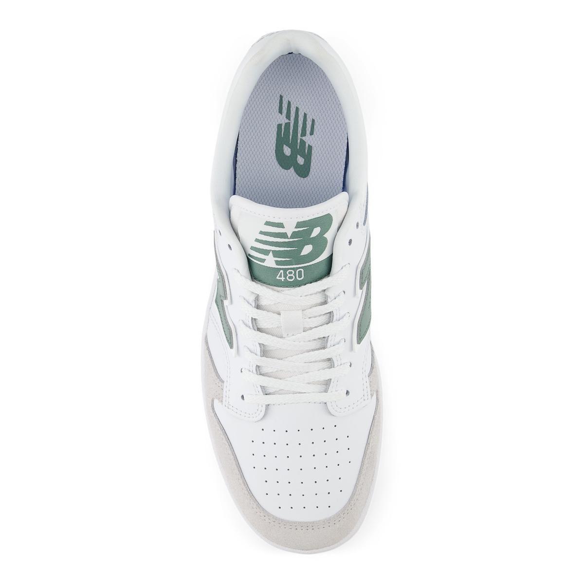 Zapatillas Urbanas Hombre New Balance 480 Blanca/Verde-2