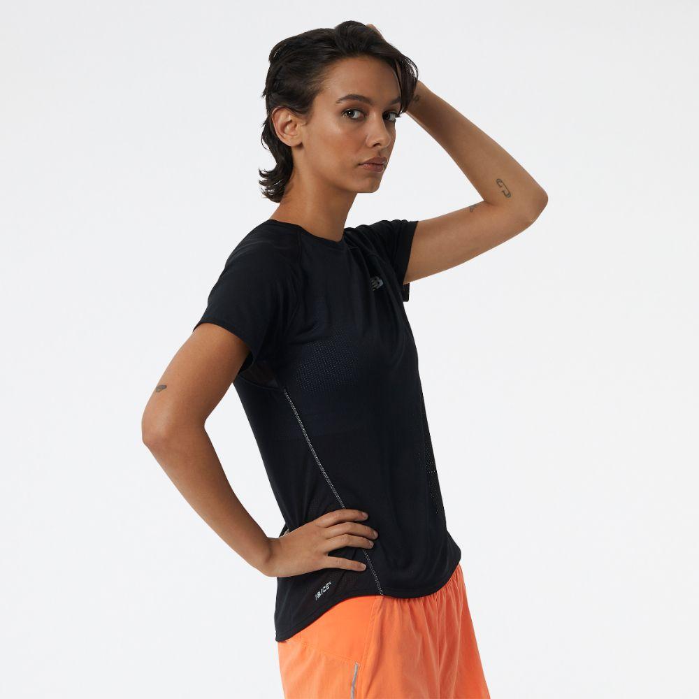 Polera Running Mujer New Balance Impact Run Negro-1