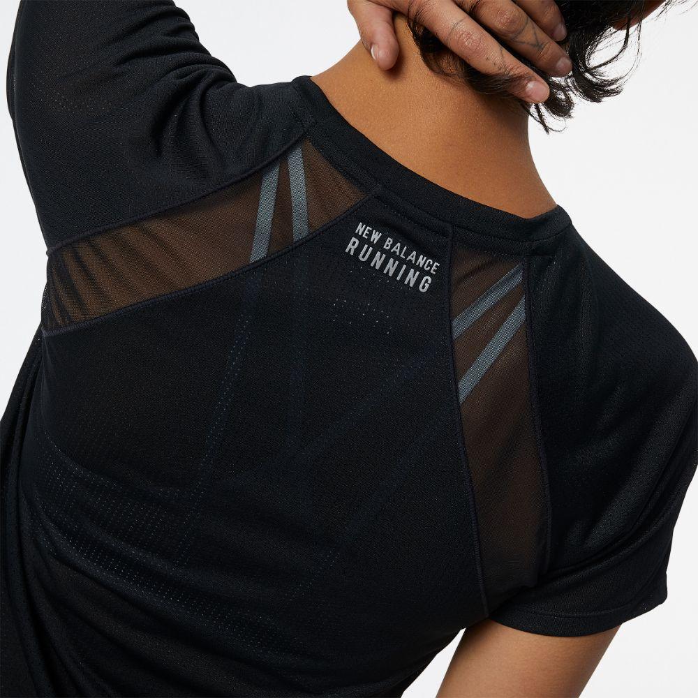 Polera Running Mujer New Balance Impact Run Negro-2
