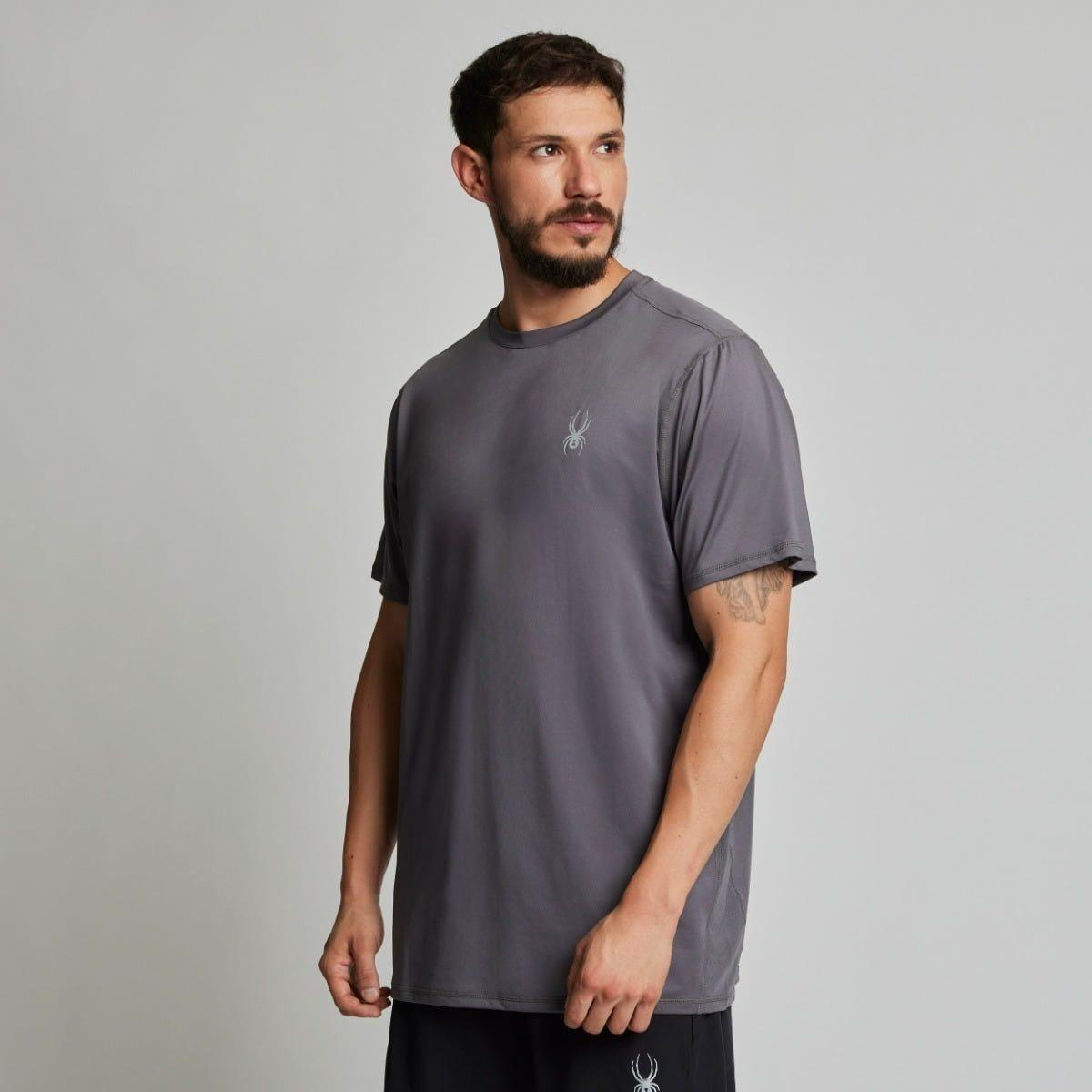 Polera Entrenamiento Hombre Spyder Sport Gris-1