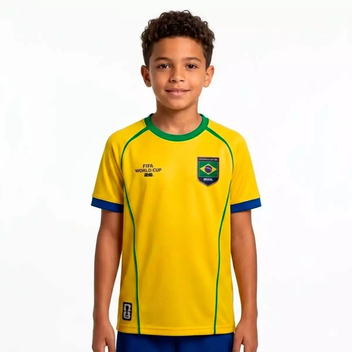 Camiseta Futbol Niños Fexpro fifa fanwear ROTW Brasil-0