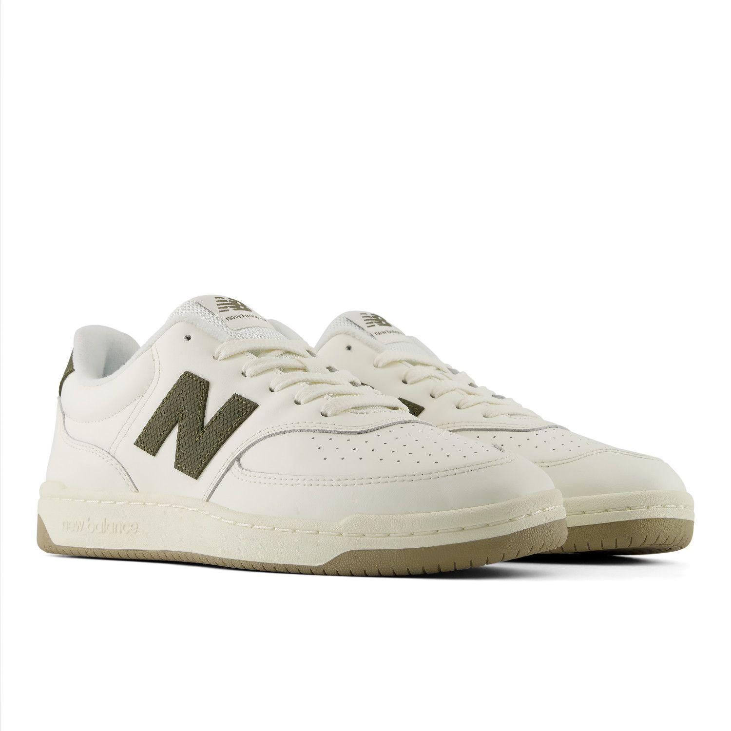 Zapatillas Urbanas Hombre New Balance 80 Blanca/Verde Osc-3