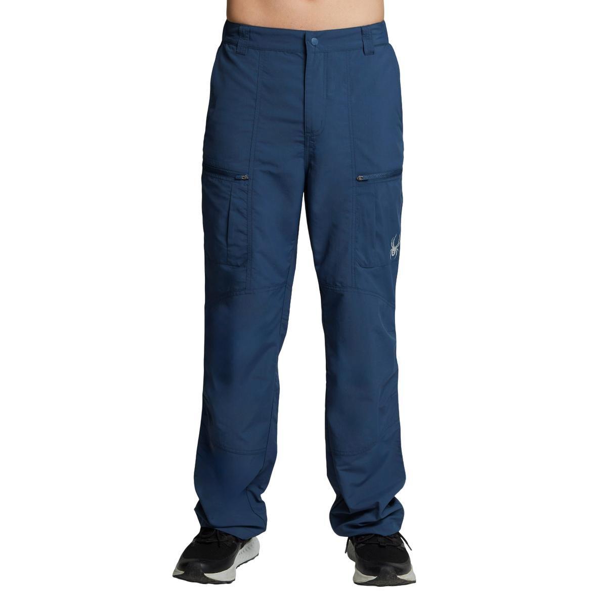 Pantalón Outdoor Hombre Spyder Azul-0