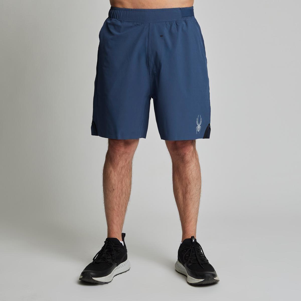 Short Entrenamiento Hombre Spyder Azul-1