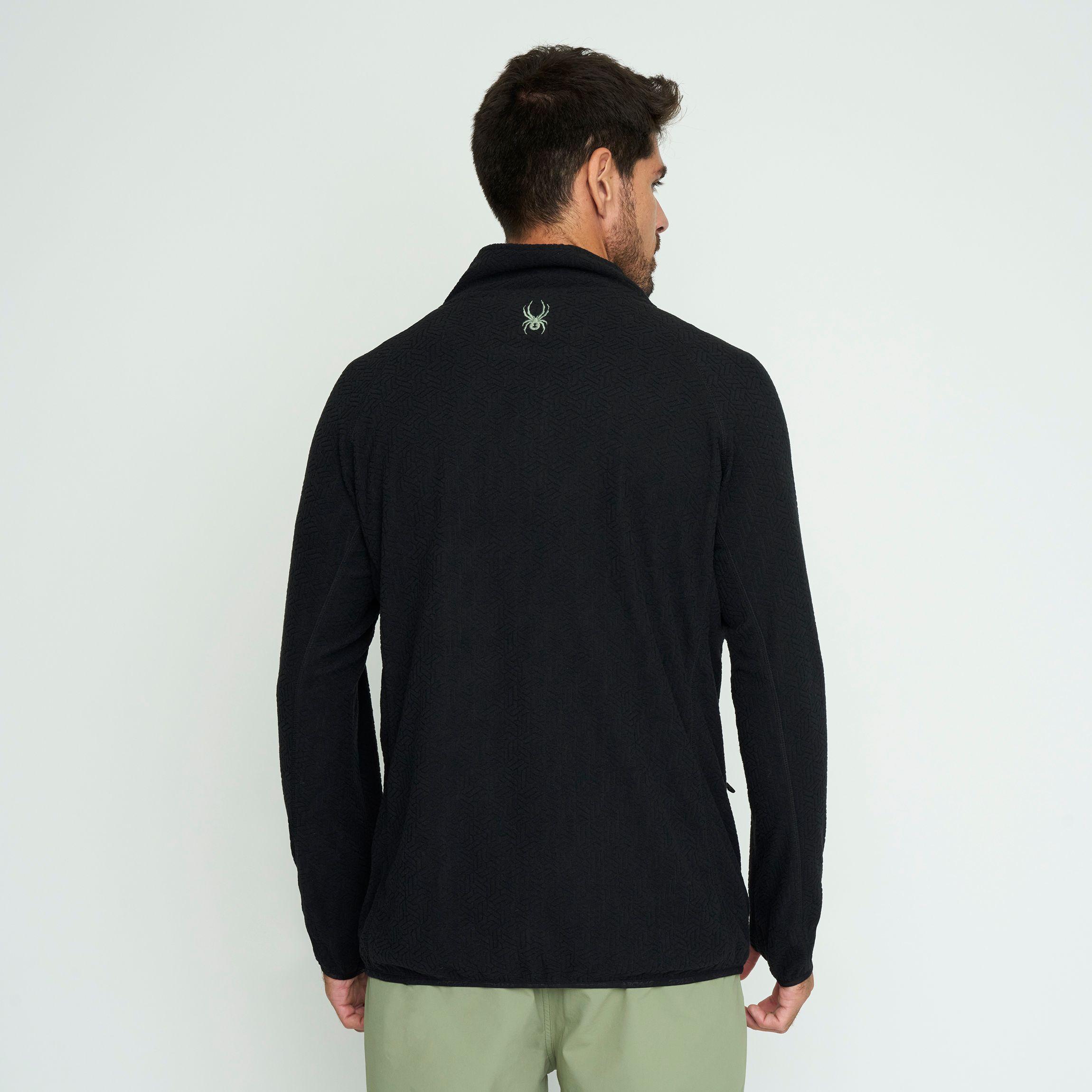 Polerón Polar Hombre Spyder Fleece Full Zip Negro SYMPL01S24BK-1