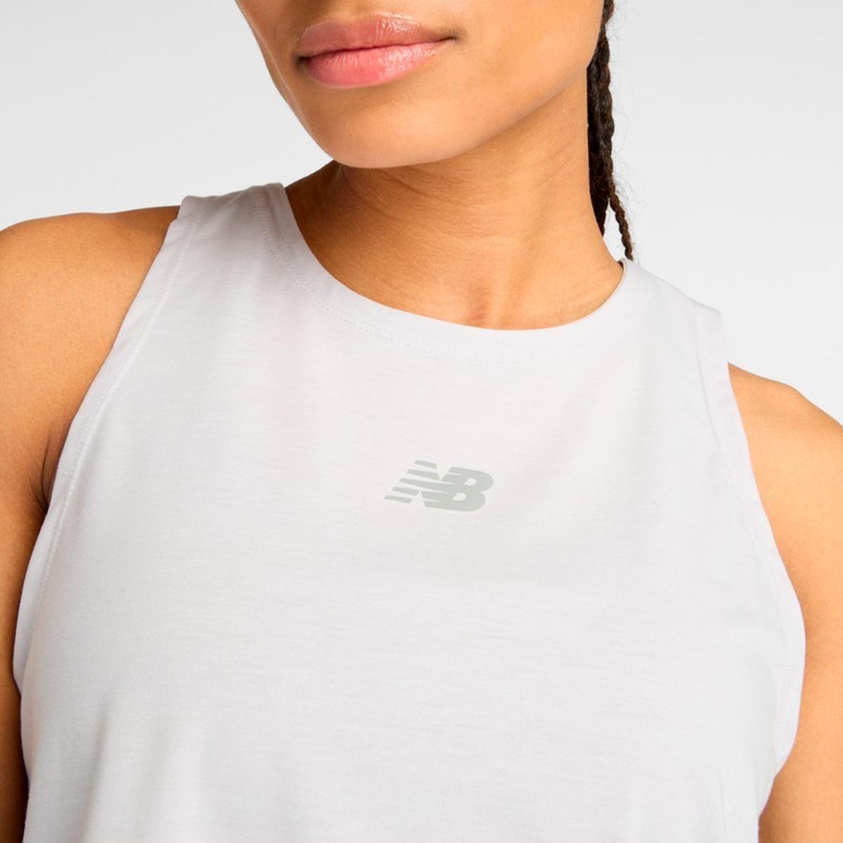 Polera Sin Mangas Entrenamiento Mujer New Balance Gris-4