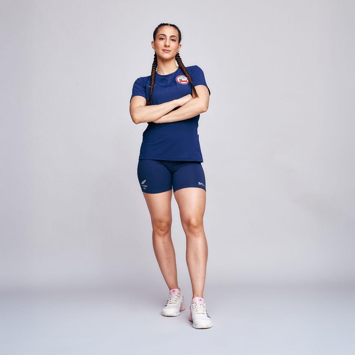 Polera Entrenamiento Mujer Sparta Team Chile Azul-5
