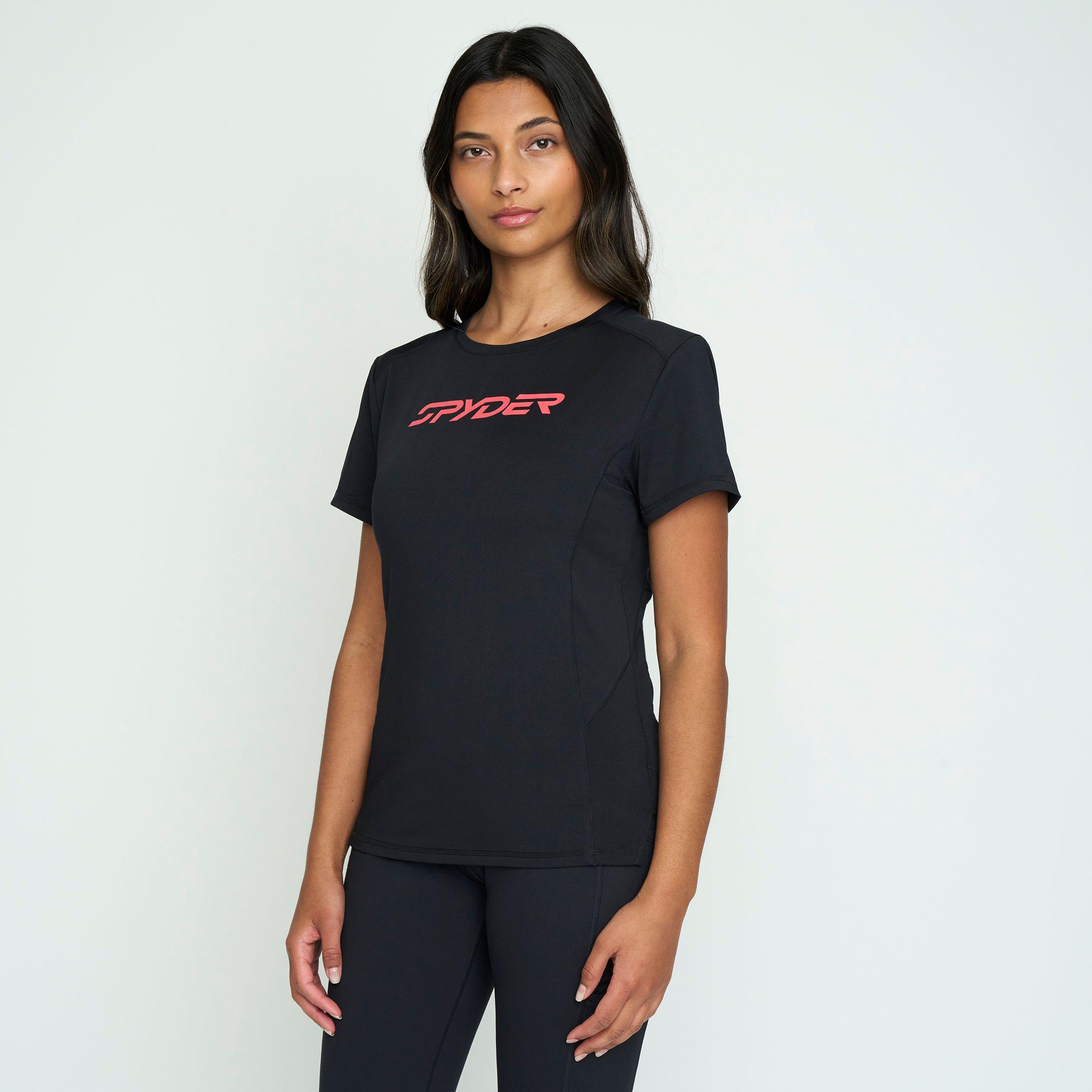Polera Entrenamiento Mujer Spyder Negro SYWTT02S24BK-1
