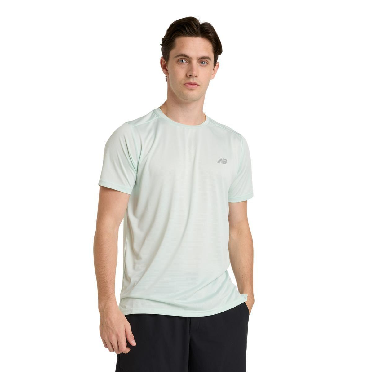 Polera Running Hombre New Balance Sport Essentials Verde-0