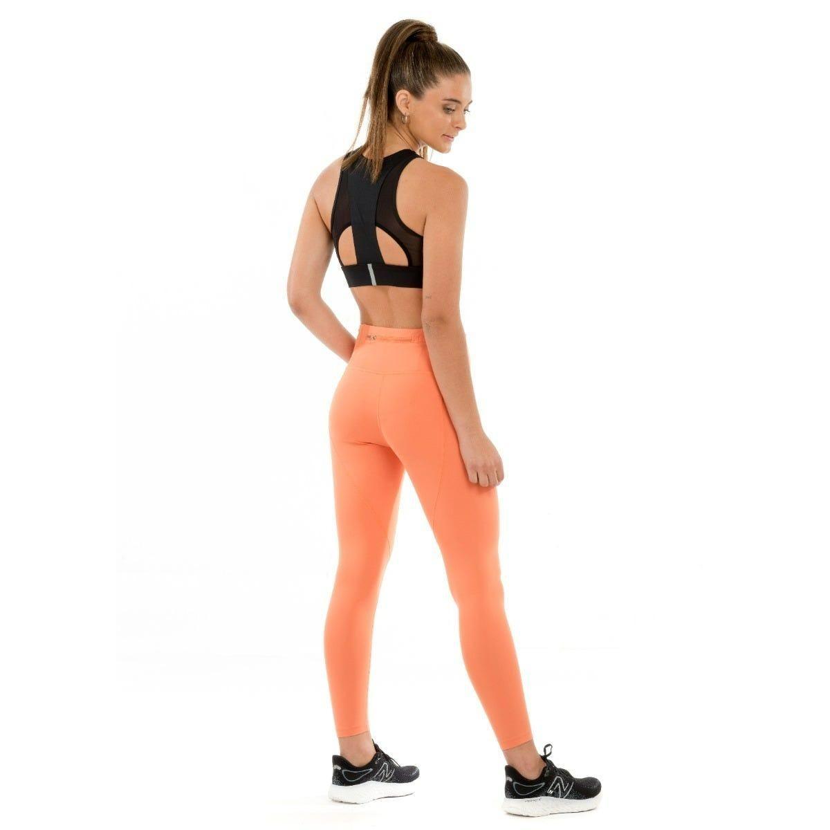 Calza Larga Running Mujer New Balance Naranja-4