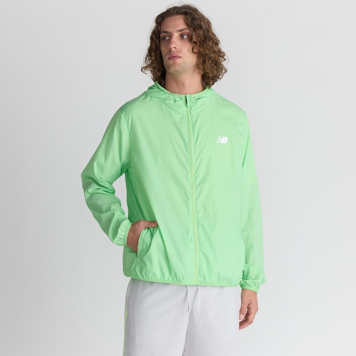 Cortaviento Running Hombre New Balance Run Packable Verde-5