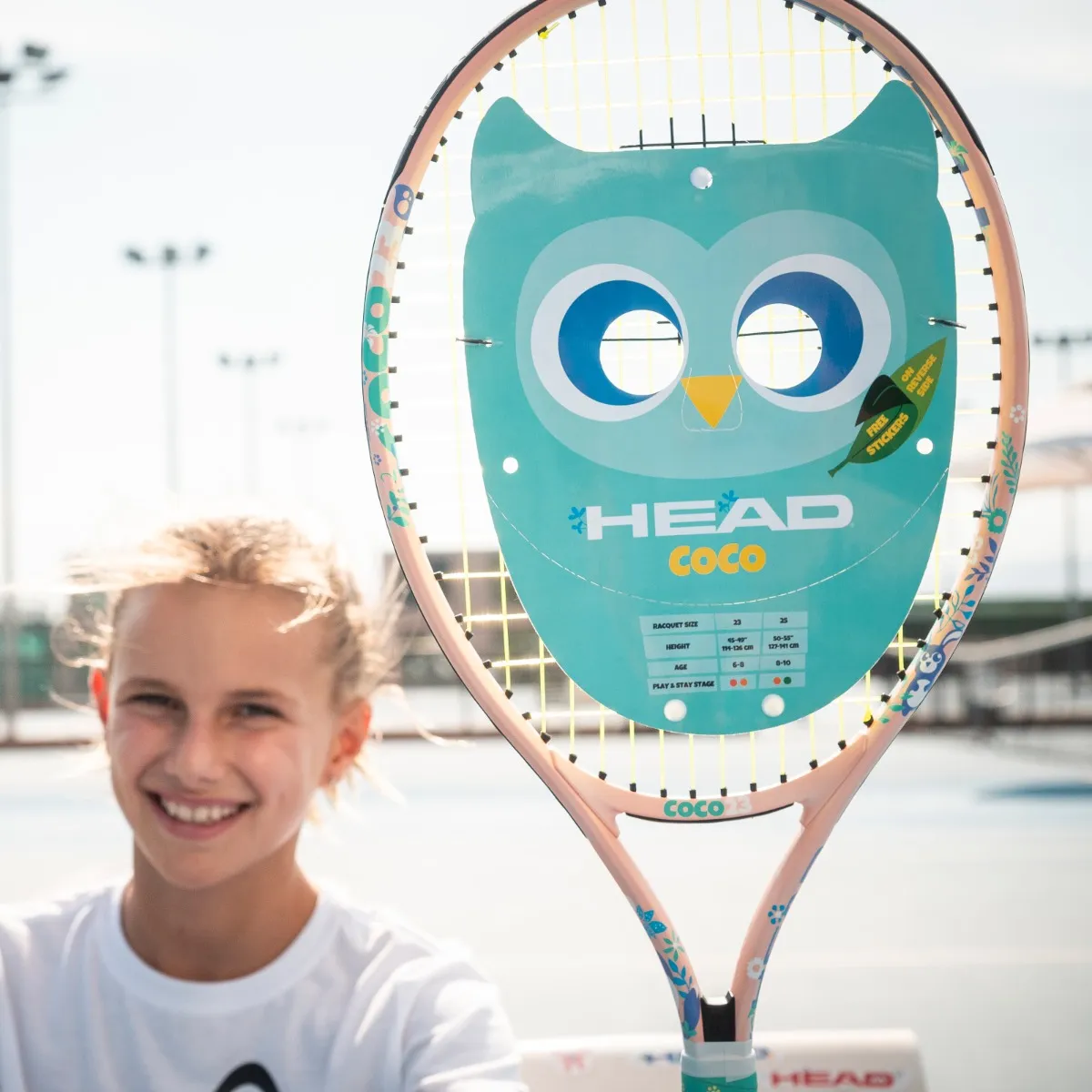 RAQUETA TENIS NIÑA HEAD COCO 25 ROSADA-2