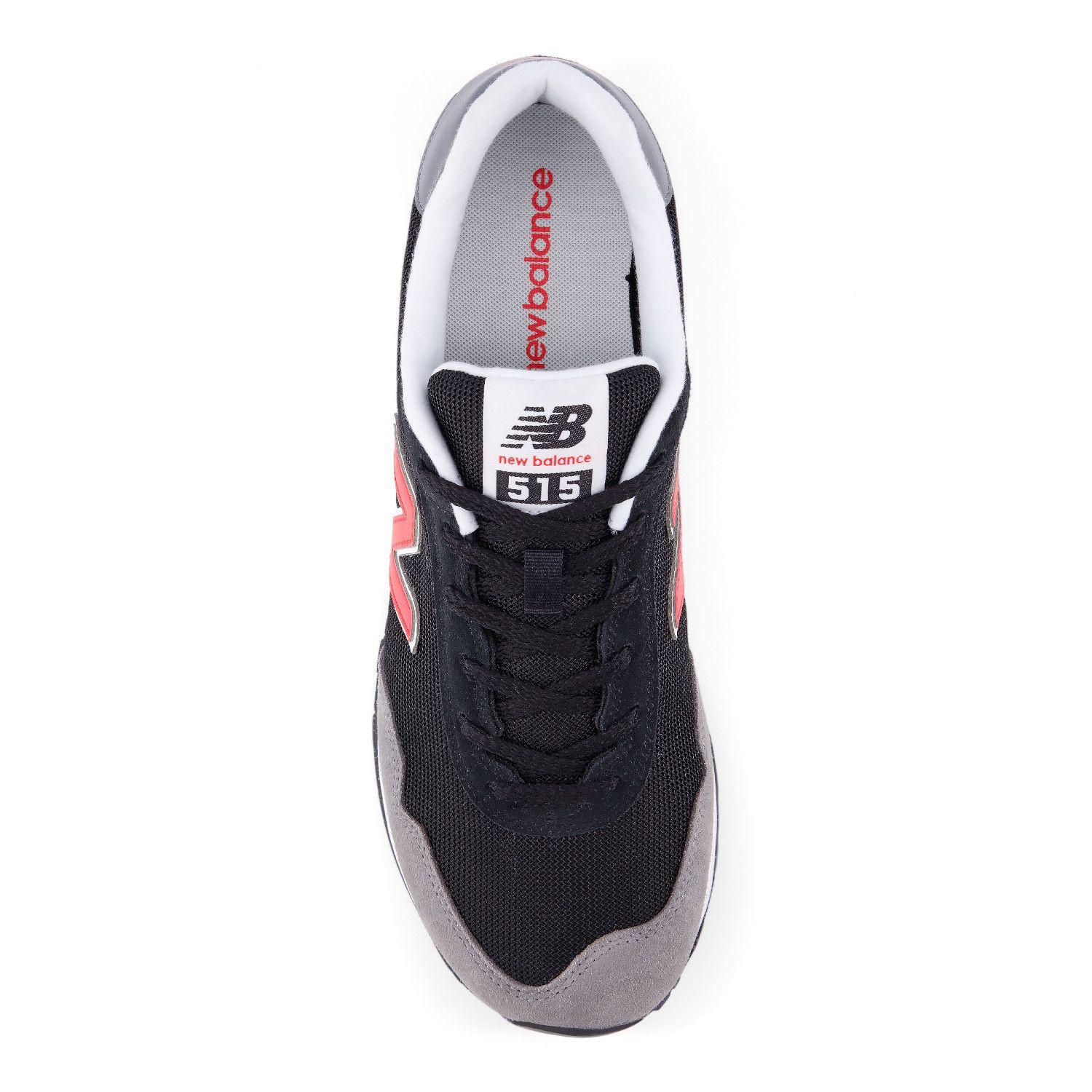 Zapatillas Urbanas Hombre New Balance 515 Negro/Gris/Rojo-2