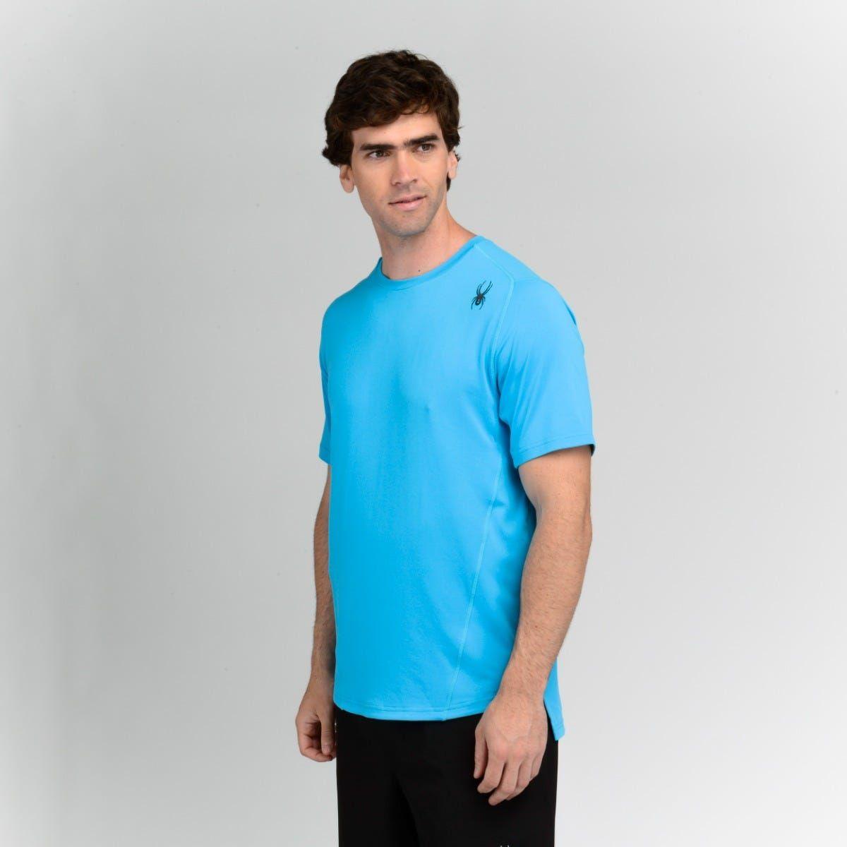 Polera Entrenamiento Hombre Spyder Sport Gondola Azul-1