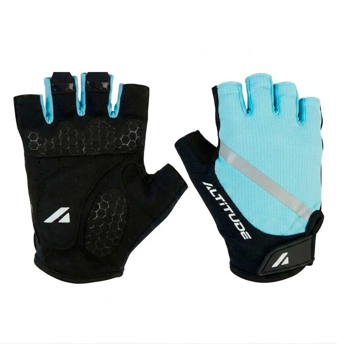 Guante ciclismo mujer Altitude MTB Short finger verde-3
