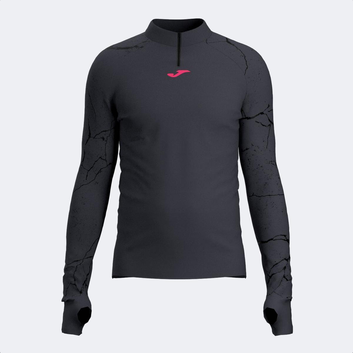 Polerón Entrenamiento Hombre Joma R-Night Antracita Negro-3