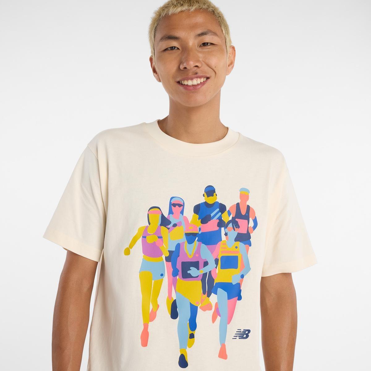 Polera Lifestyle Hombre New Balance Athletics Beige-1