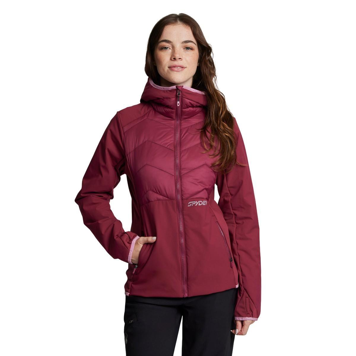 Chaqueta Outdoor Mujer Spyder Hybrid Thermal Rojo-0