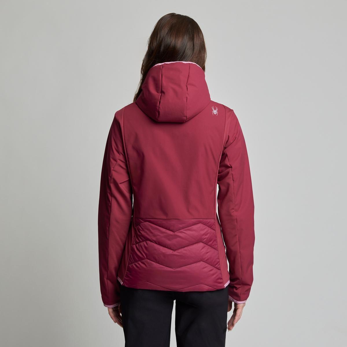 Chaqueta Outdoor Mujer Spyder Hybrid Thermal Rojo-3
