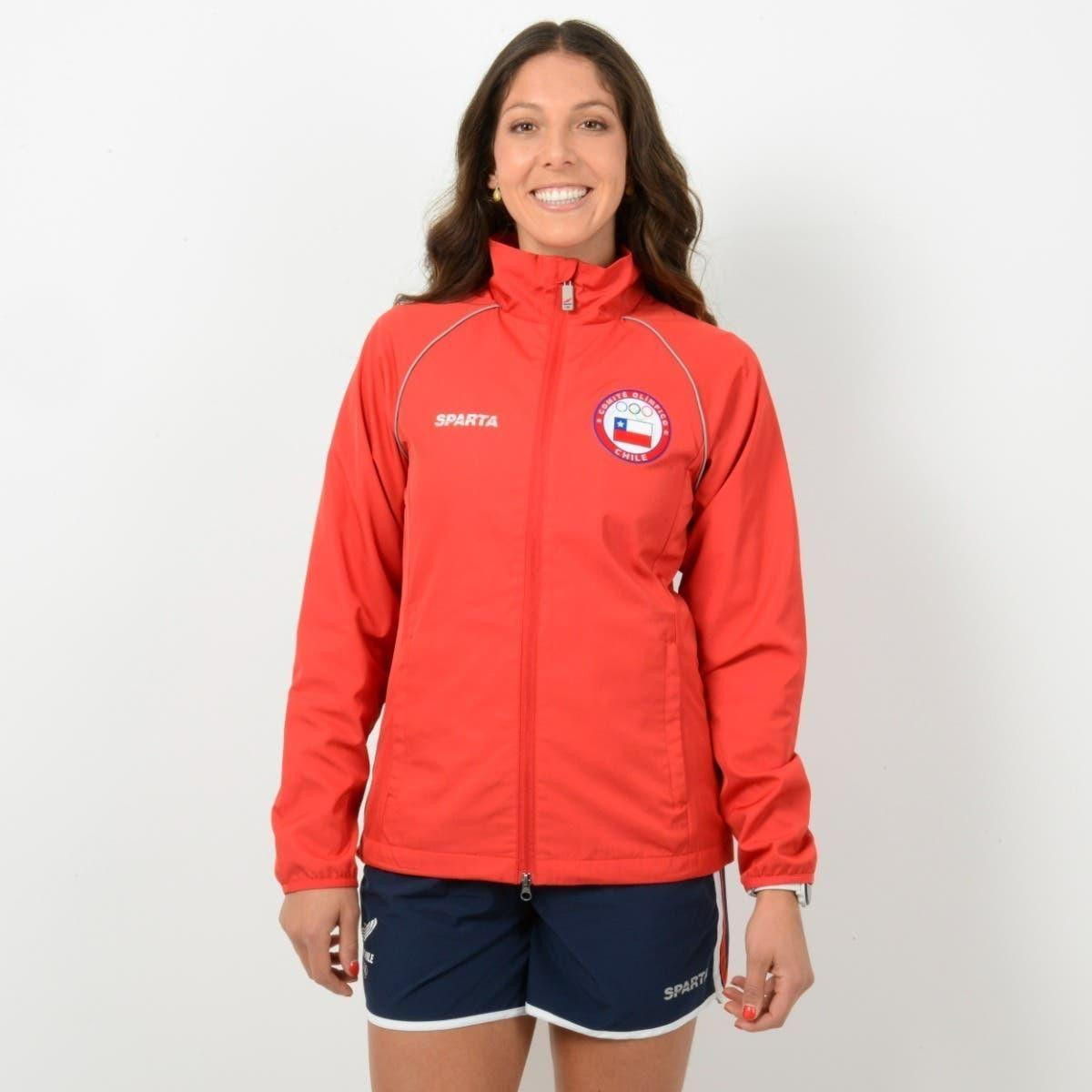 Chaqueta Presentación Mujer Sparta Team Chile Roja-3