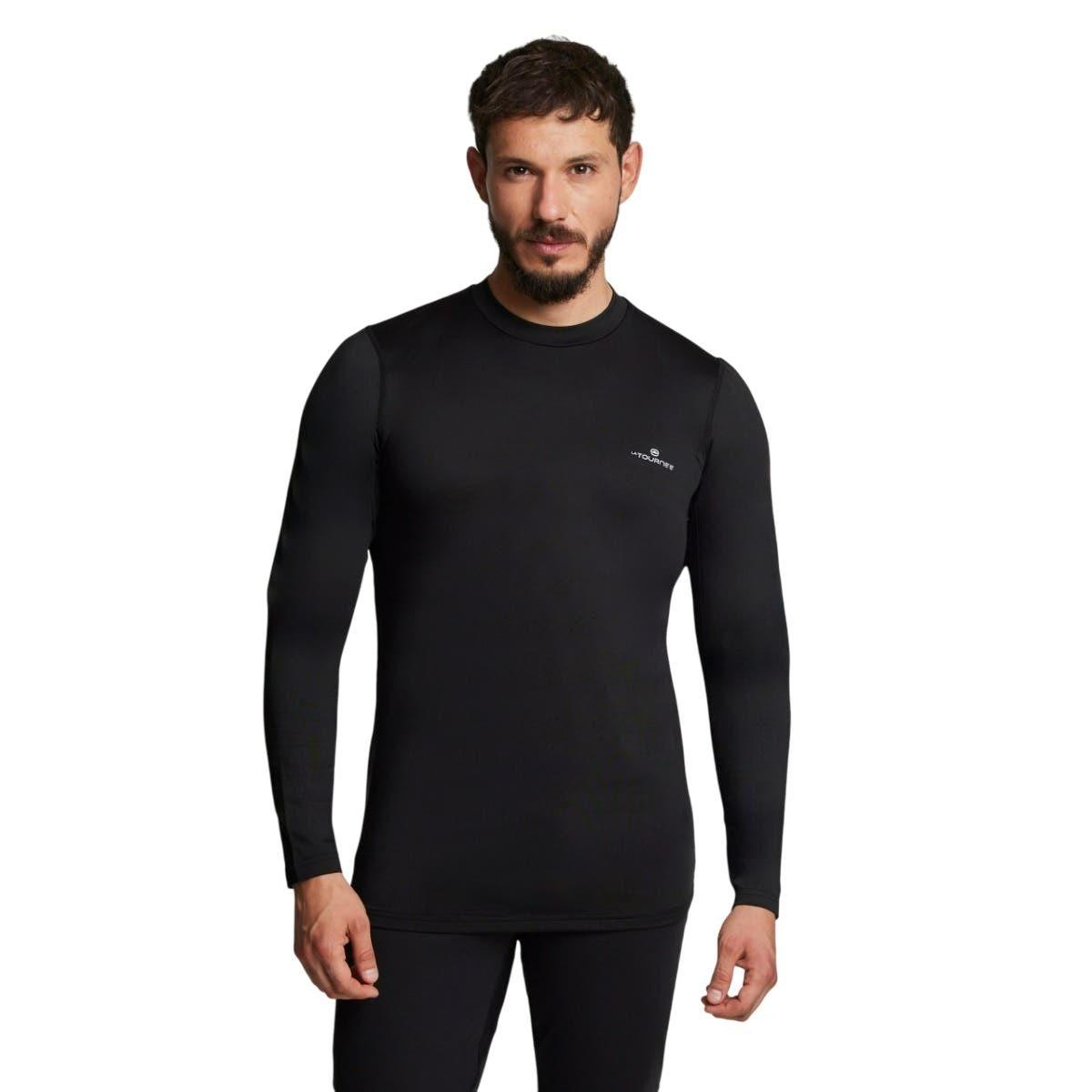 Primera Capa Outdoor Hombre La Tournee Gruesa Negra-0