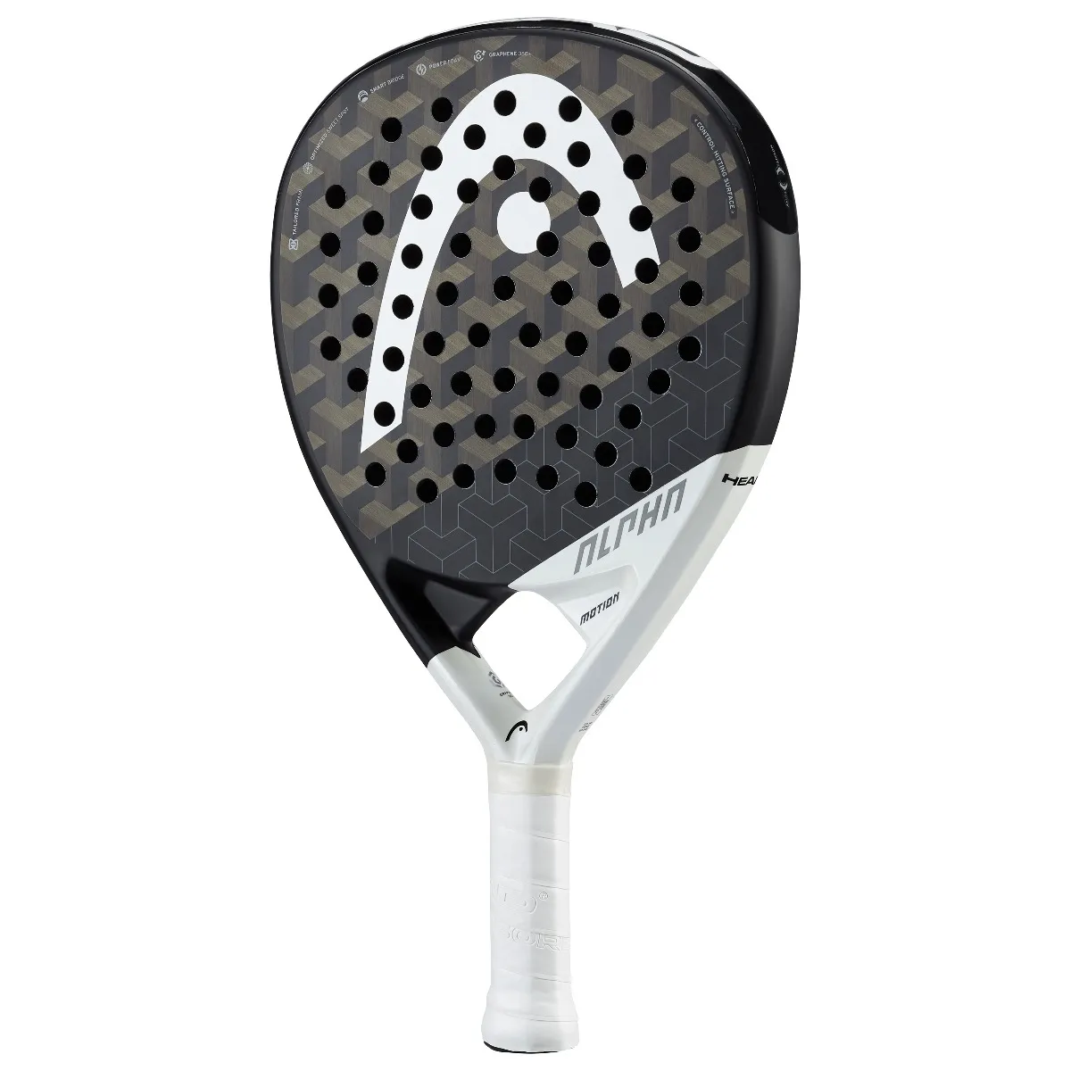 PALA PÁDEL HEAD GRAPHENE 360+ ALPHA MOTION NE/BLANCO-0