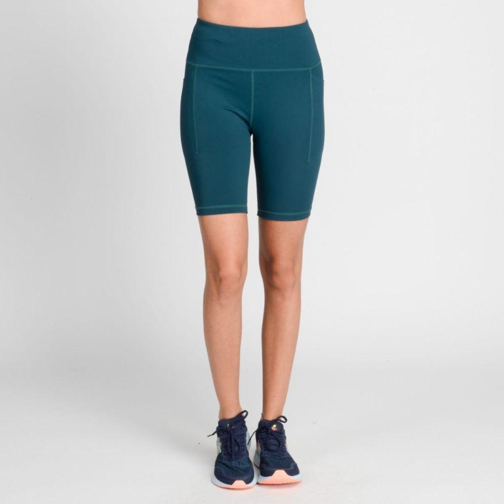 Calza Corta Entrenamiento Mujer Spyder Verde-0