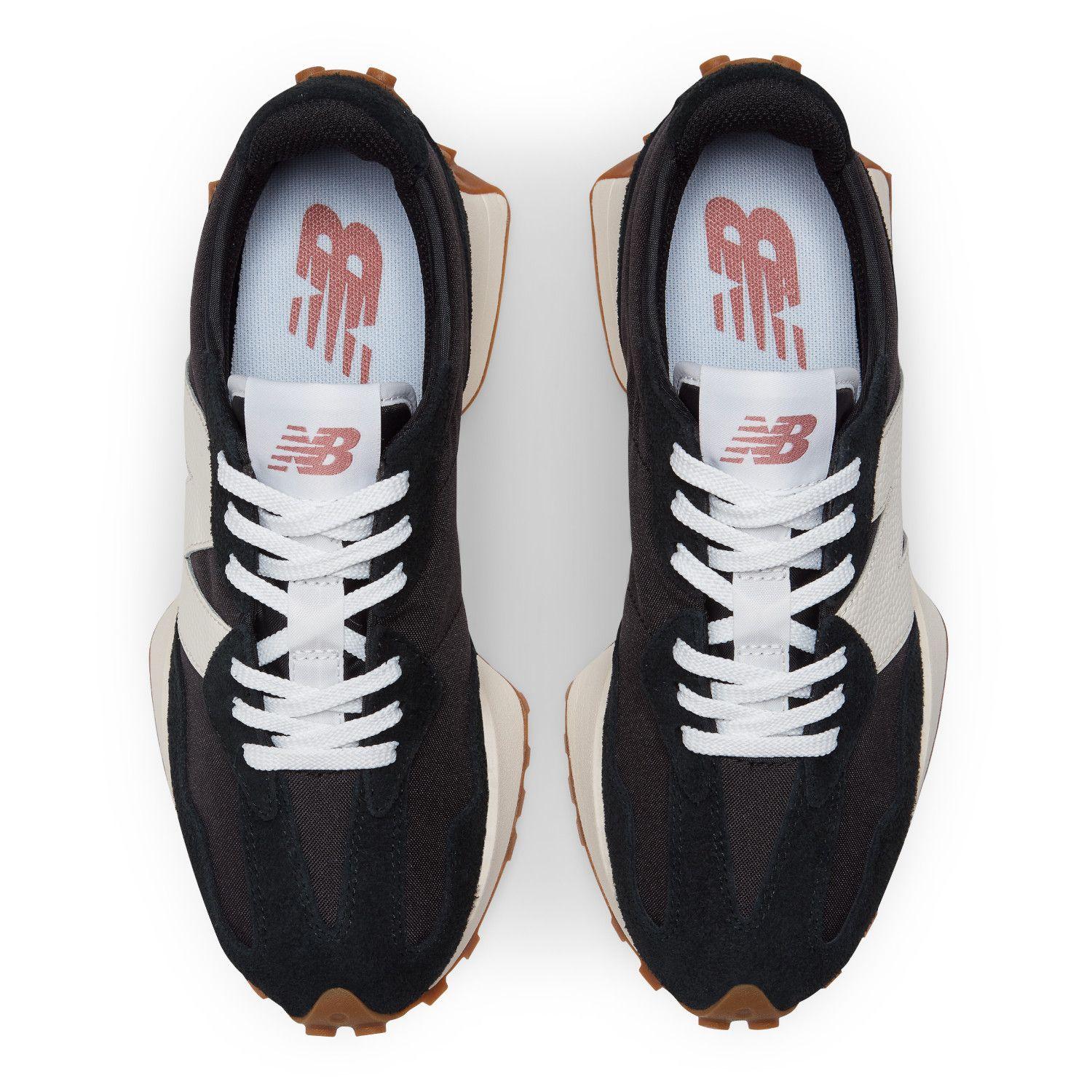 Zapatillas Urbana Mujer New Balance 327 Negra/Blancas-2