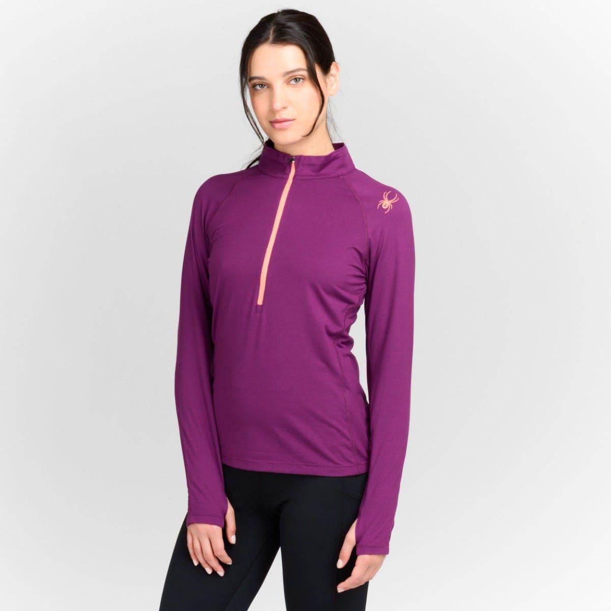 Polerón Entrenamiento Mujer Spyder Andes Morado-1
