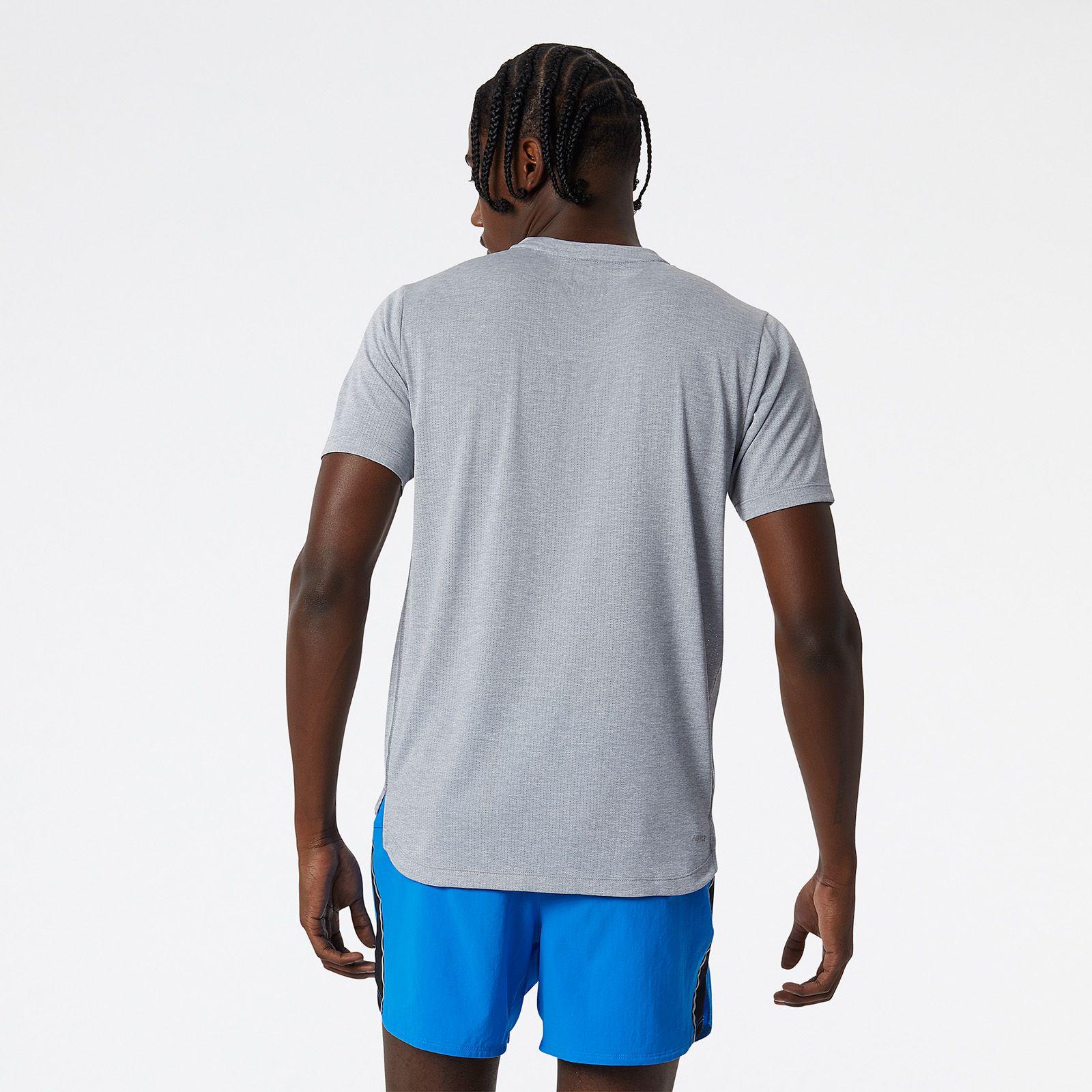 Polera Running Hombre New Balance Impact Run Gris-2