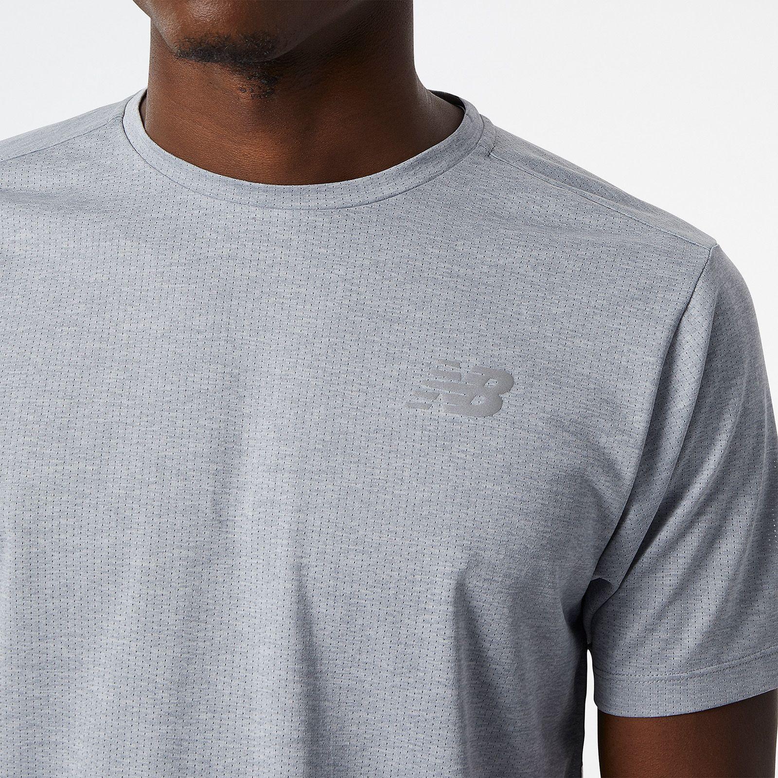 Polera Running Hombre New Balance Impact Run Gris-3