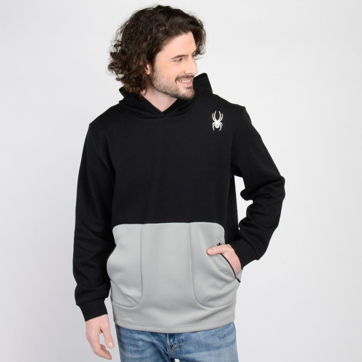Polerón Outdoor Hombre Spyder Hoodie Nordic Negro-1