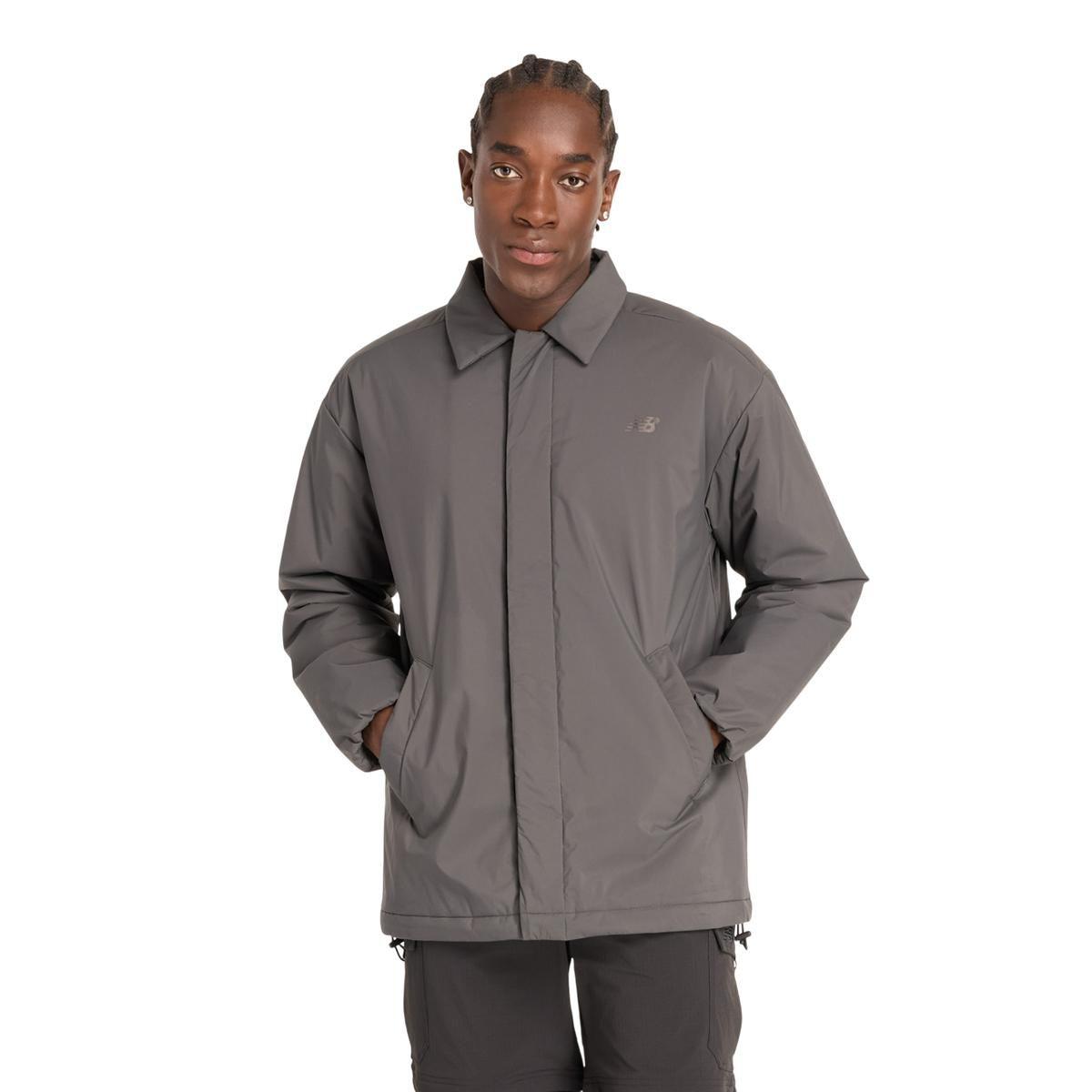 Chaqueta Lifestyle Hombre New Balance Coaches Jacket Gris-0
