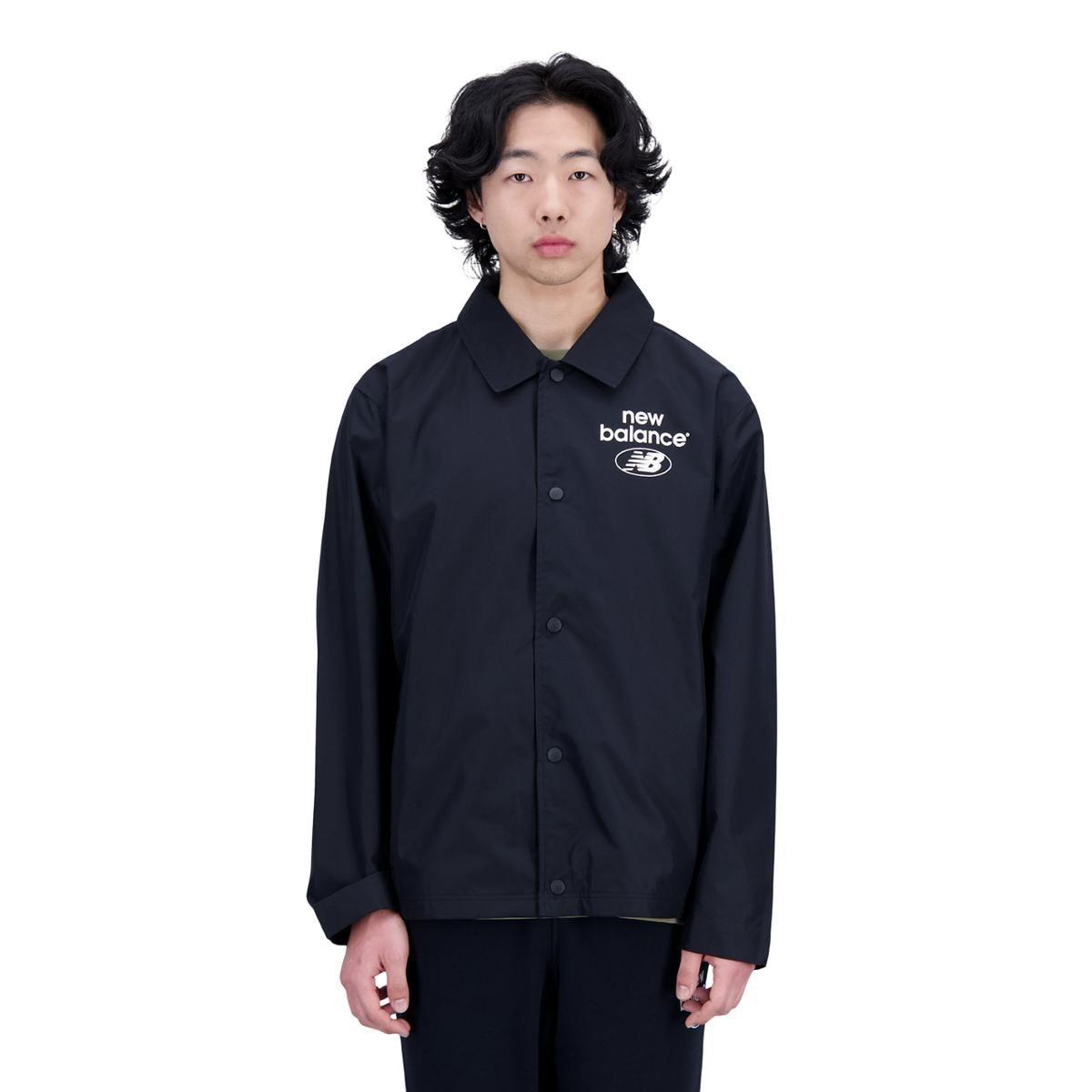 Chaqueta Lifestyle Hombre New Balance Essentials Negra-0