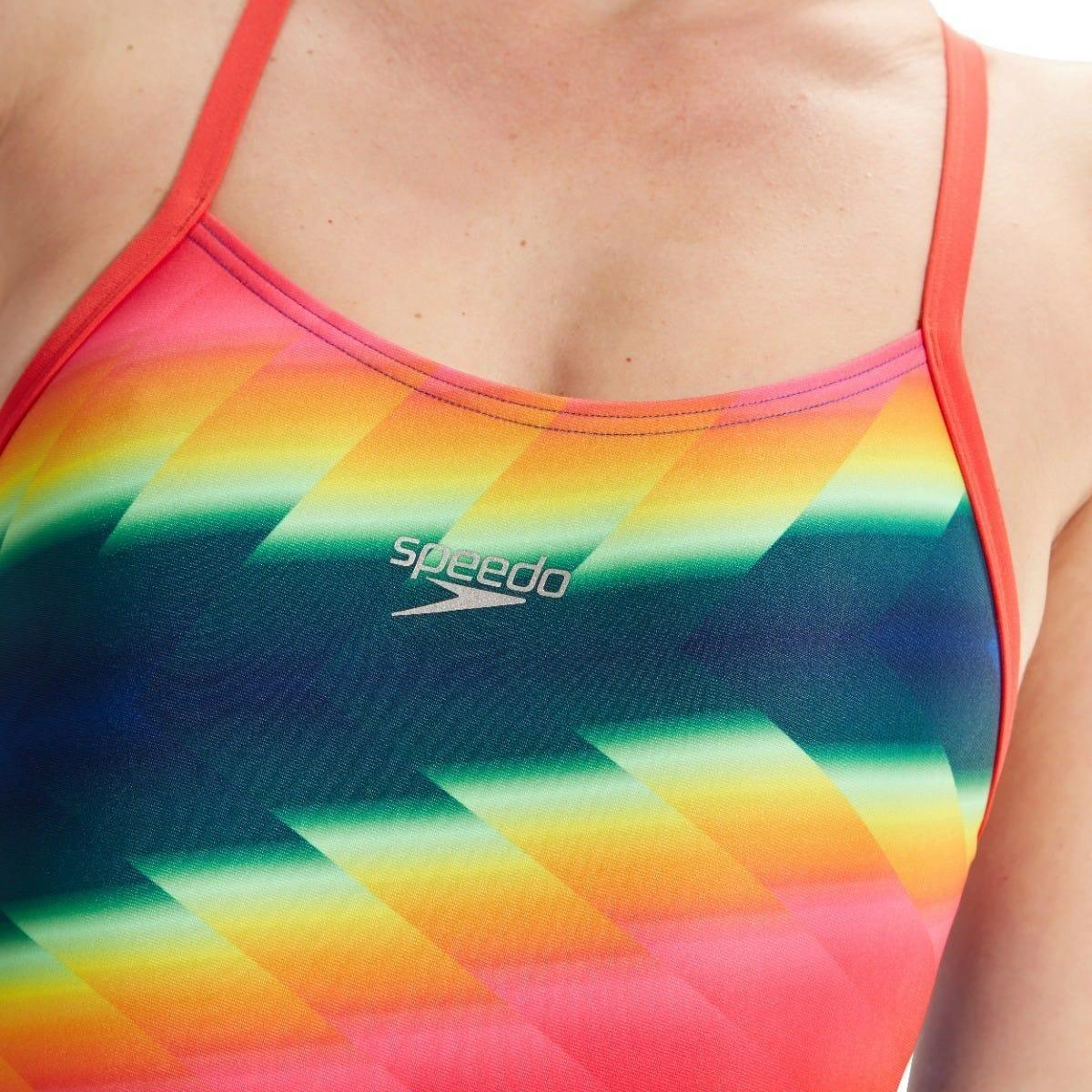 Traje de Baño Natación Mujer Speedo Allover Fixed Multicolor-3