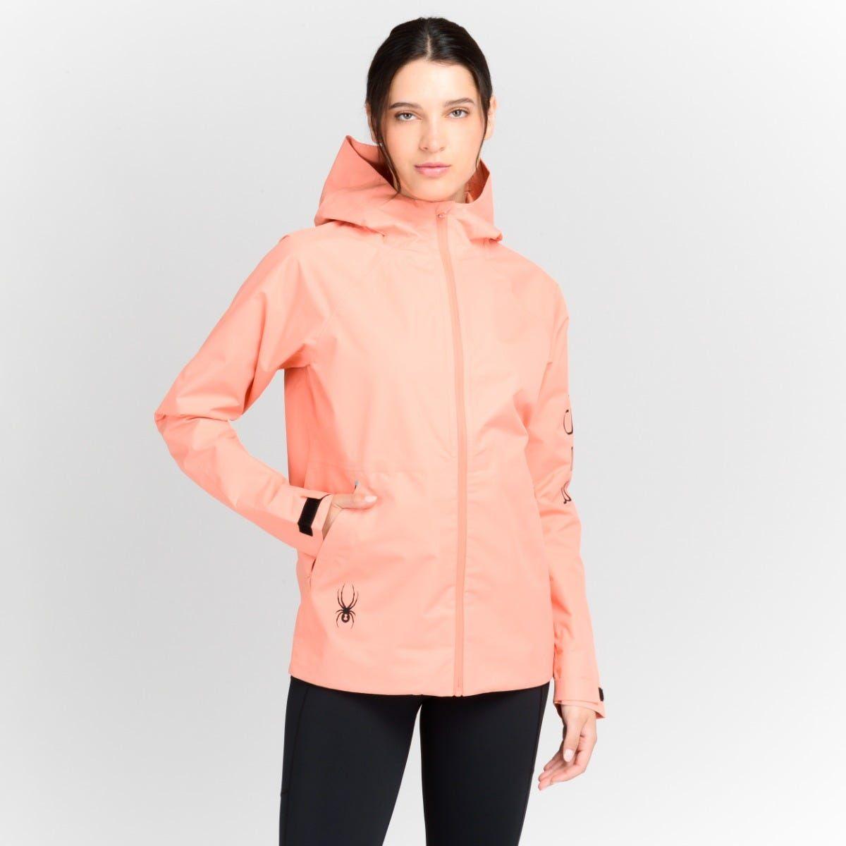 Cortaviento Mujer Spyder Impermeable Alphine Rosado-0