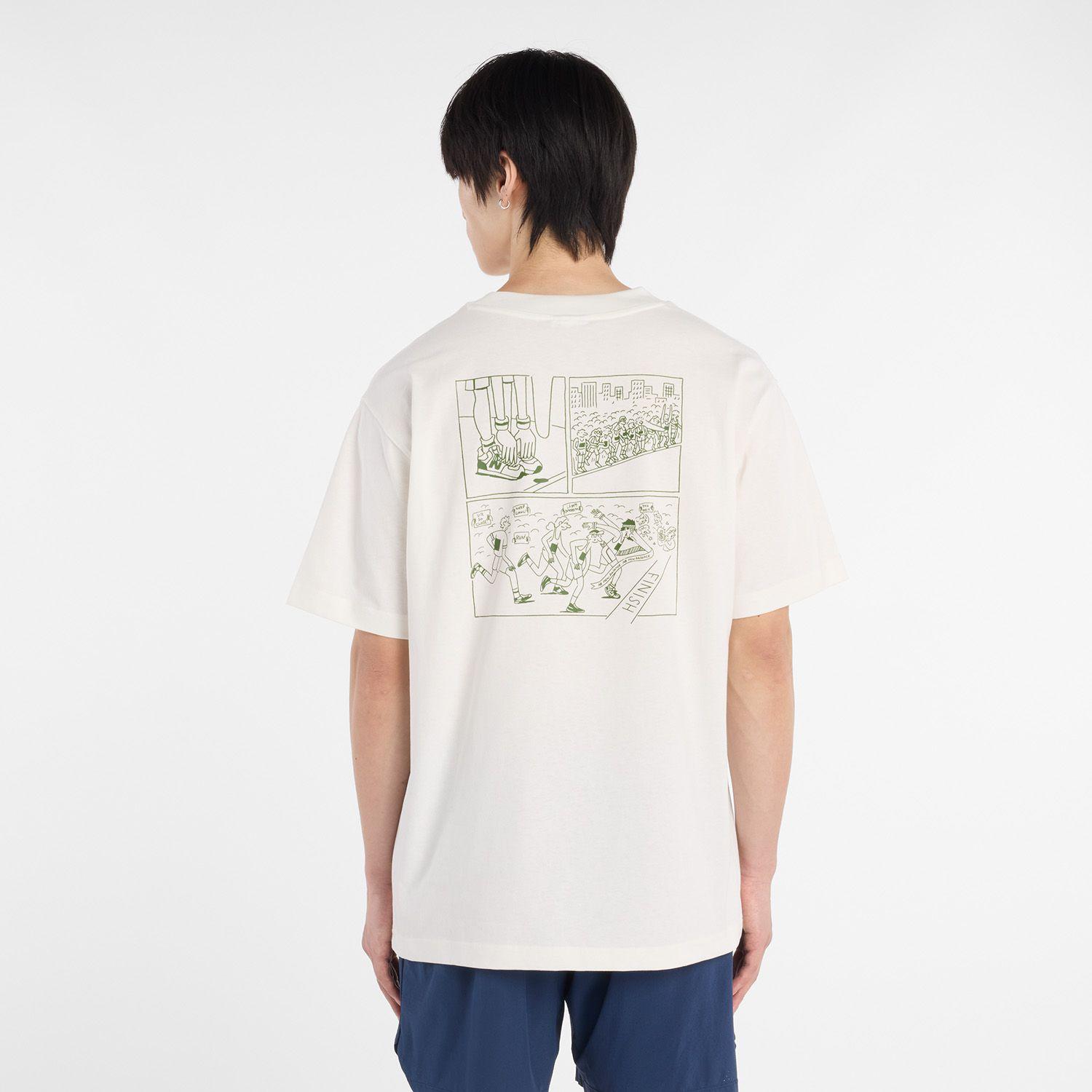 Polera Lifestyle Hombre New Balance Runners Blanca-2
