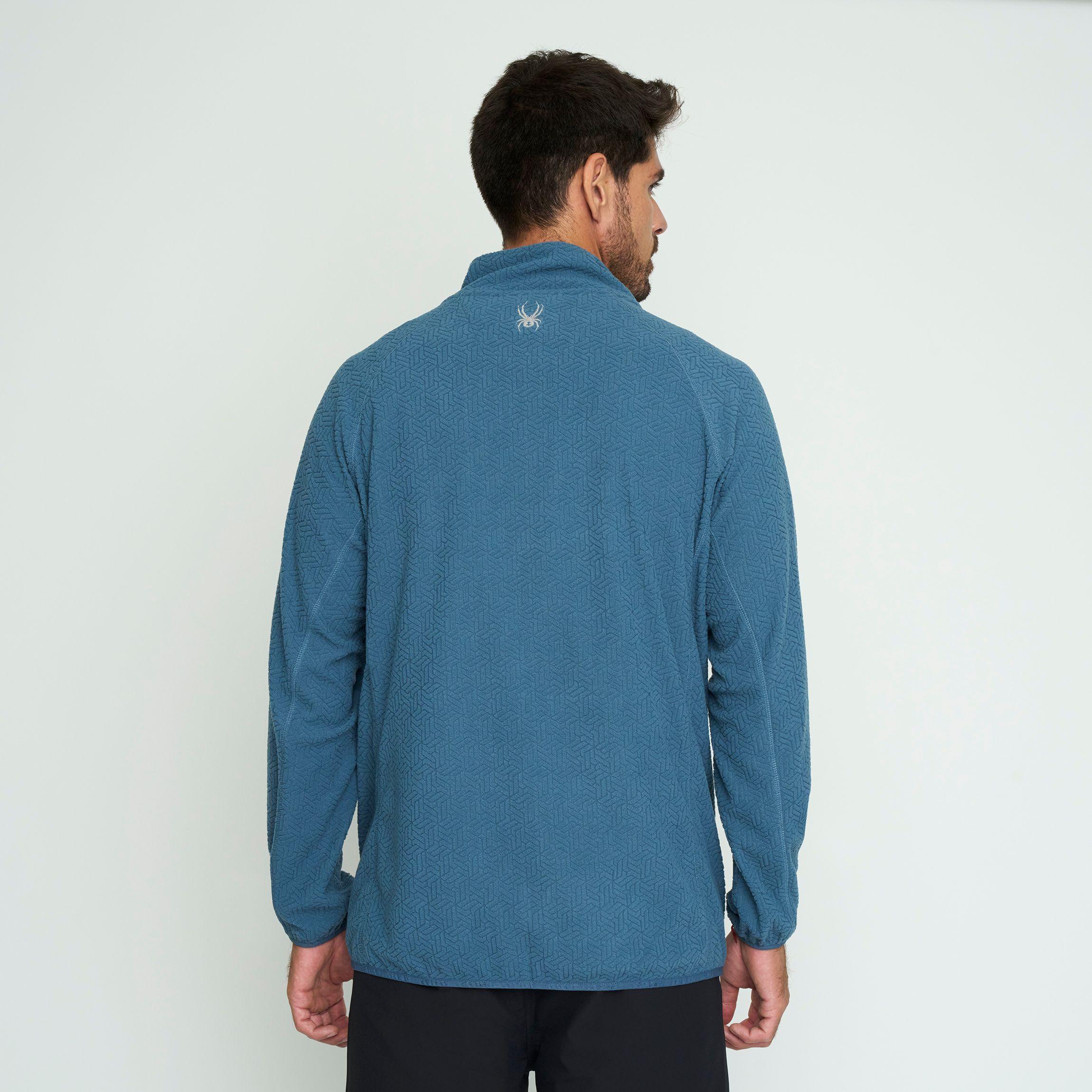 Polerón Polar Hombre Spyder Fleece Full Zip Azul SYMPL01S24BL-2