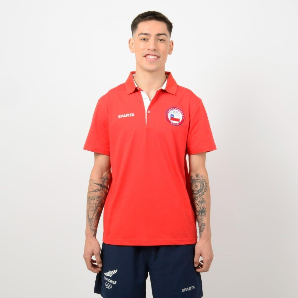 Polera Hombre Sparta Team Chile Roja-3