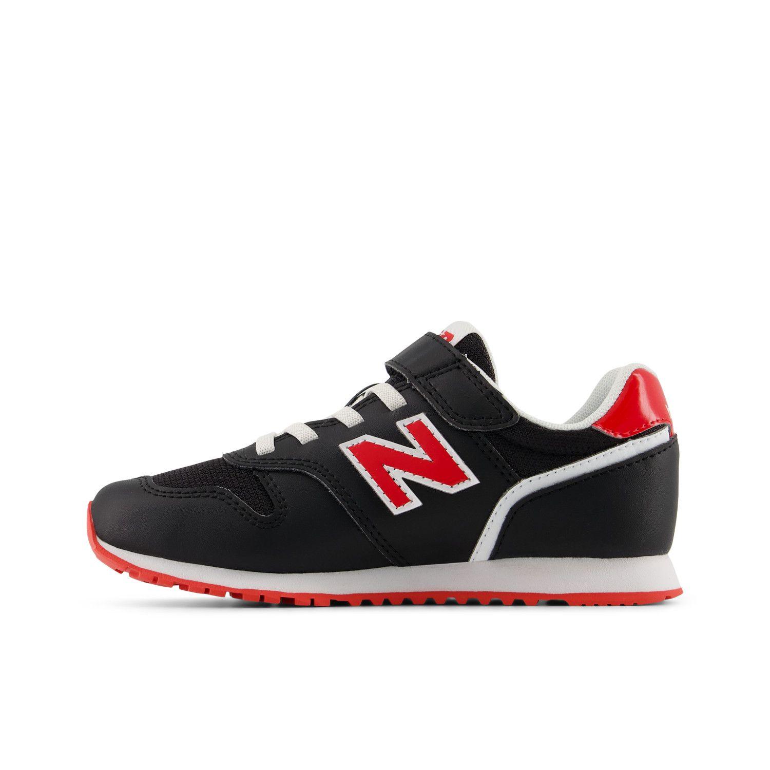 Zapatillas Urbanas Niños New Balance 373 Negra/Roja-1