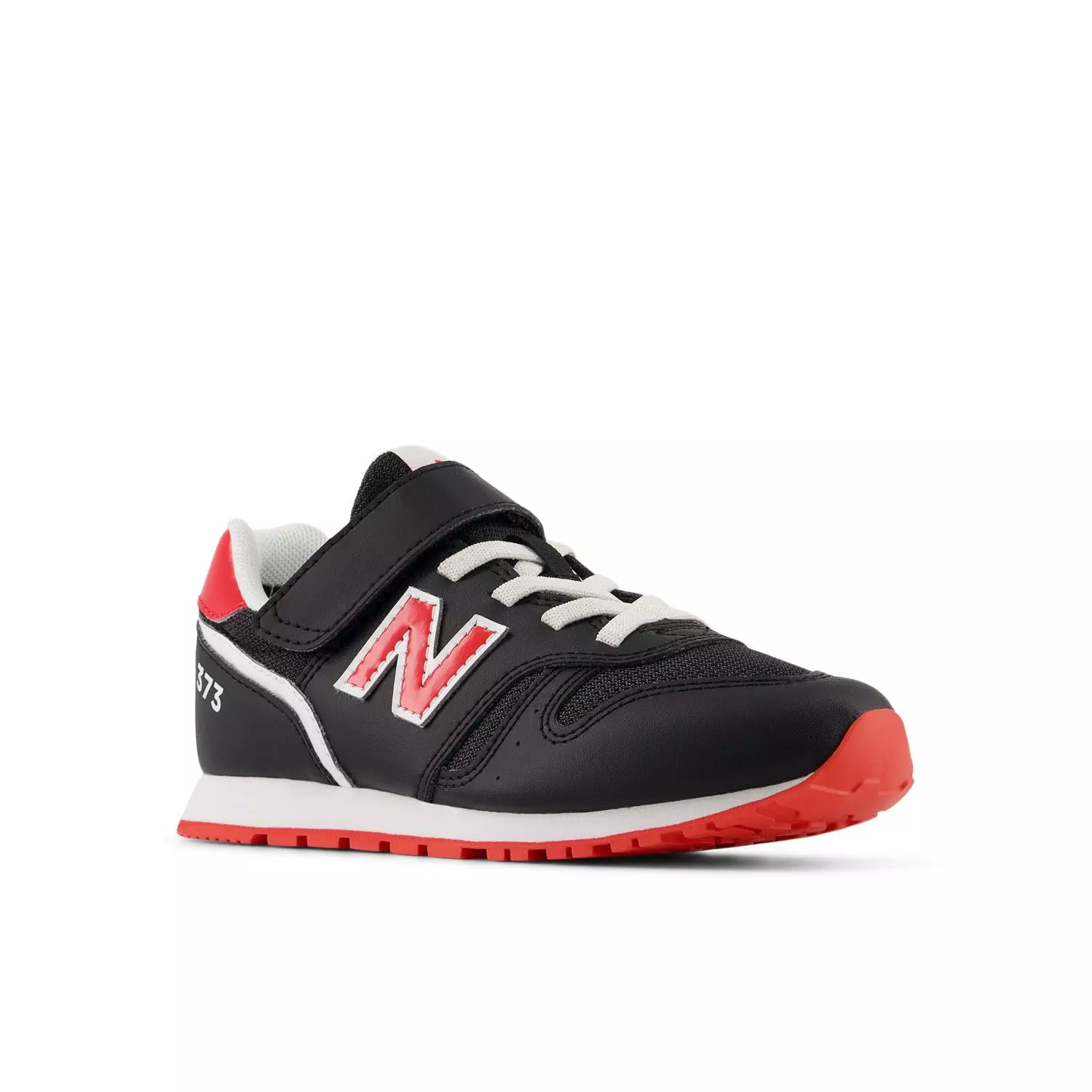 Zapatillas Urbanas Niños New Balance 373 Negra/Roja-3