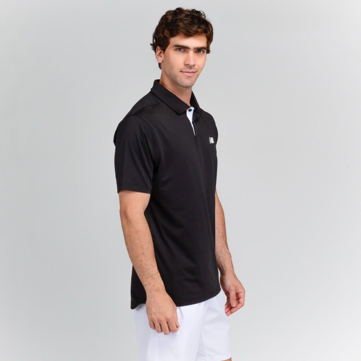 Polera Tenis Hombre New Balance Negra-1