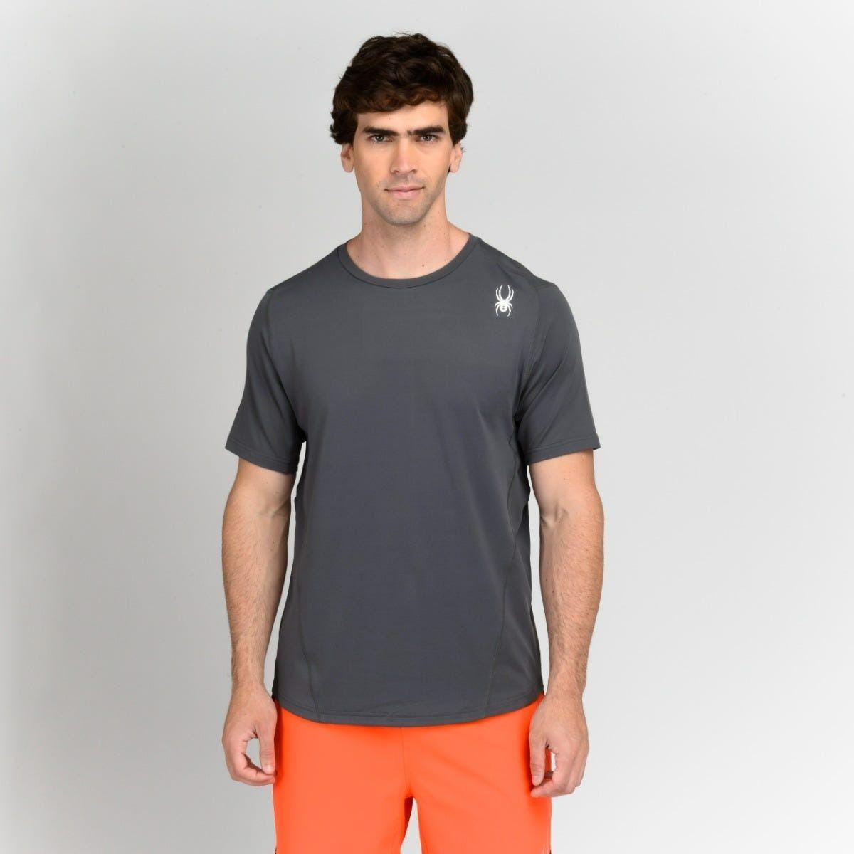 Polera Entrenamiento Hombre Spyder Sport Gondola Gris-0